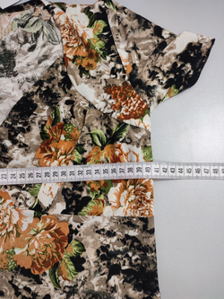 Платье с цветочным принтом 48 размер