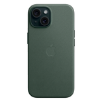 Тканевый чехол с поддержкой MagSafe Apple FineWoven Case для iPhone 15, Evergreen (Вечнозеленый)