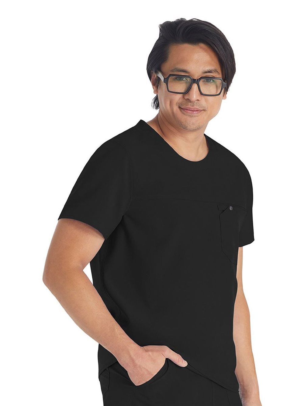 Топ медицинский мужской Dickies EDS NXT DK676, черный, L