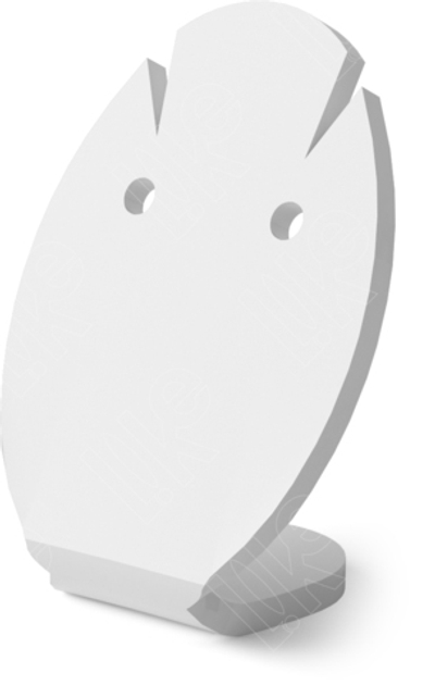 Подставка для серег/подвески/овал/2 прорези/2 отверстия