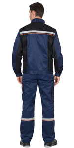 Костюм СИРИУС-ПРАКТИК-1 куртка, п/к т.синий с черным