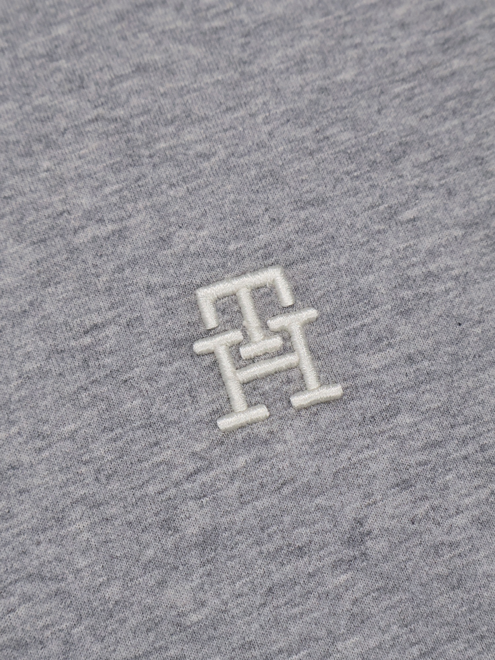 Футболка Tommy Hilfiger Embroidered TH Logo Light Grey Heather