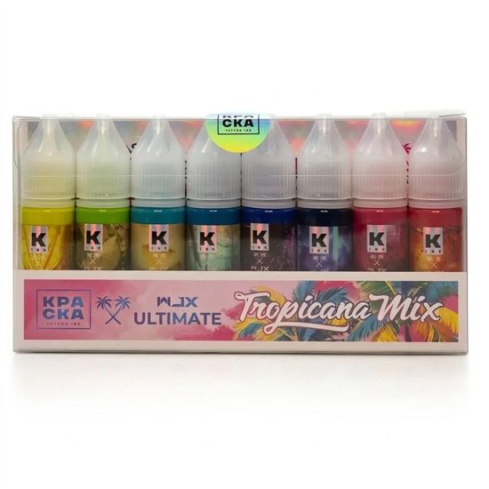 Сет "Tropicana mix" от Краска Tattoo Ink | Тропикана Микс от KRASKA ТАТУ ИНК