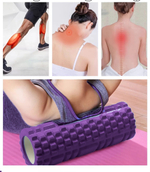 Ролик массажный для йоги Coneli Yoga Mesh 33x14 см фиолетовый