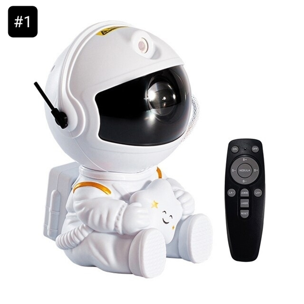 Ночник проектор звёздного неба, сидячий Астронавт "Astronaut - Starry Sky Projector"