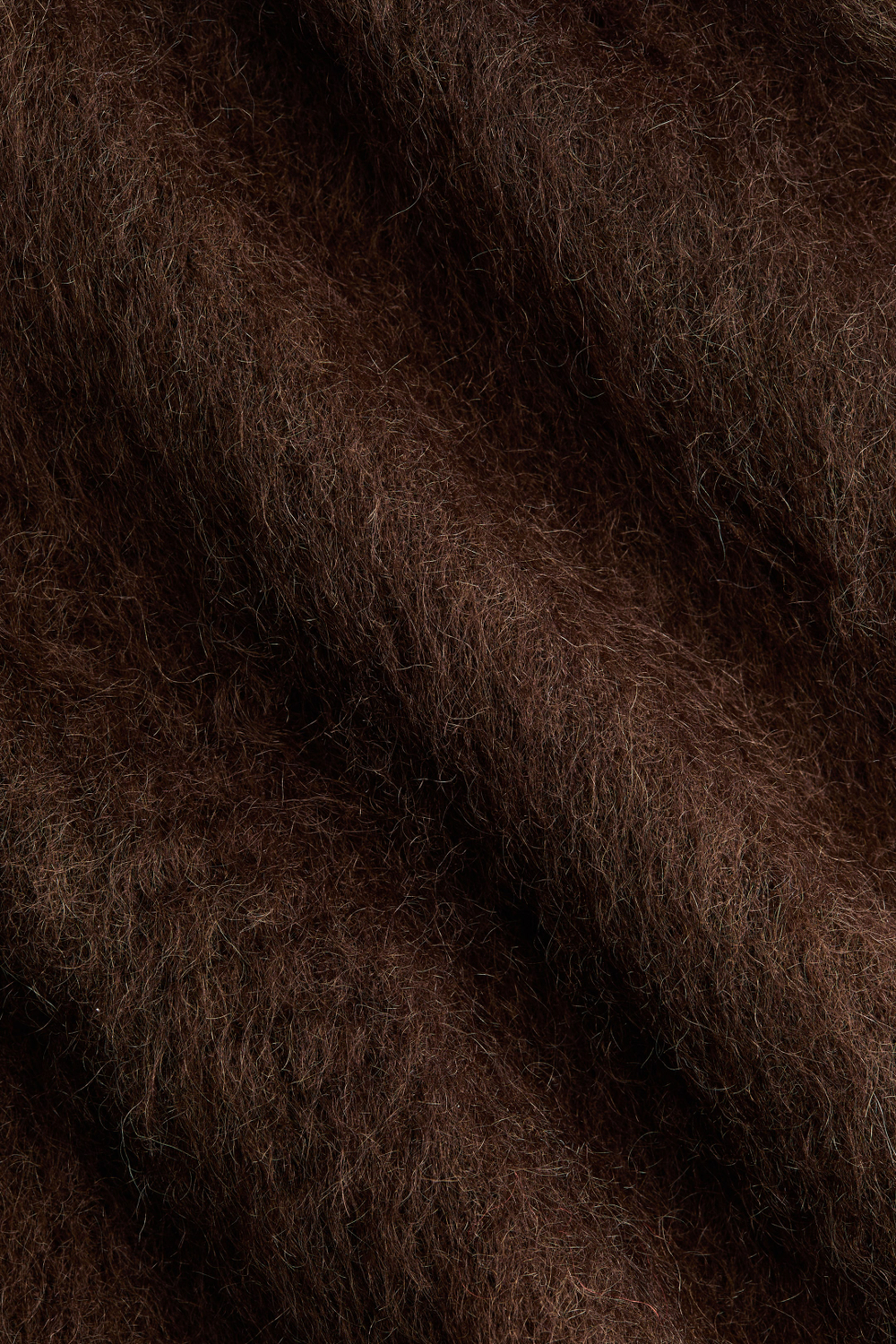 H&M Платье из мохеровой смеси с открытой спиной, темно-коричневый