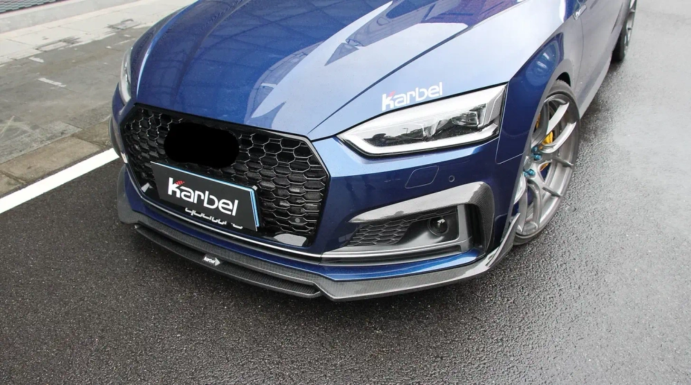 Карбоновые канарды переднего бампера для AUDI S5 & A5 S LINE 2017-2019 B9 Ауди обвес