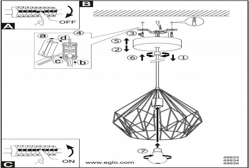 Подвесной светильник Eglo Carlton 49935
