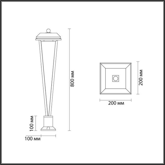 Уличный светодиодный светильник Odeon Light Nature Bearitz 6655/12GL3