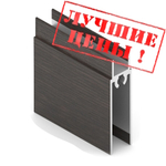 Рамка нижняя двери (5,40 м) венге темный ПВХ