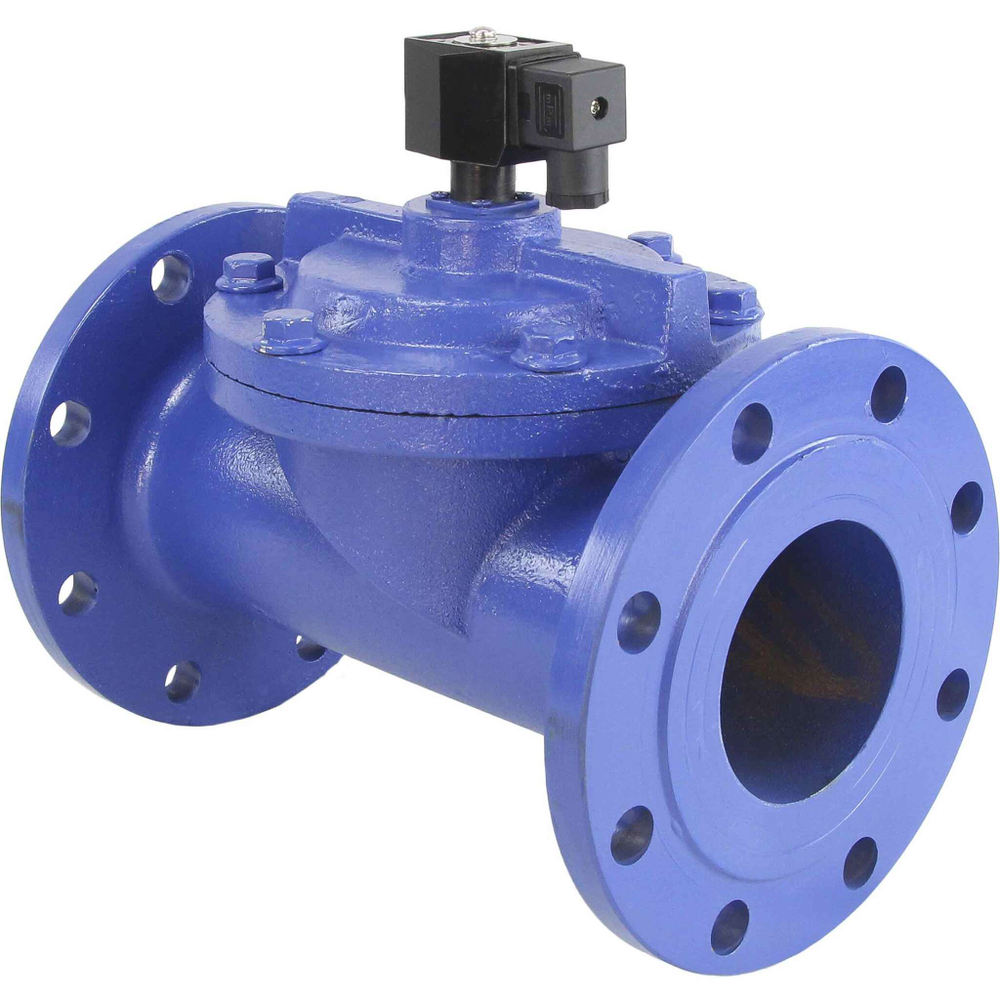 Two way normally closed indirect acting electric solenoid valve Elephant VSF-602V-PU-NC VITON 24В, body material - cast iron, seal - Viton