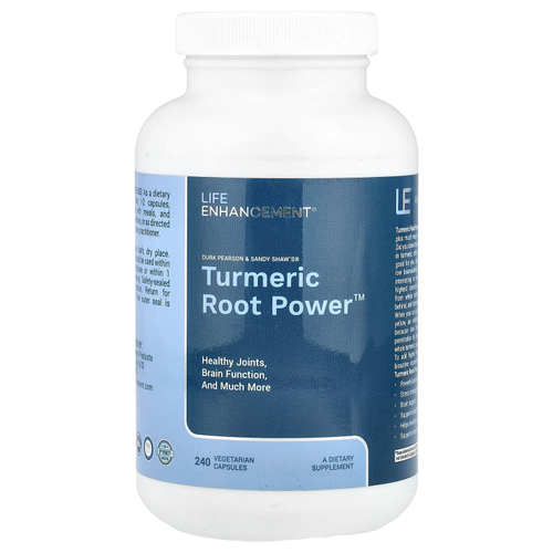 Life Enhancement, Turmeric Root Power ™, 240 вегетарианских капсул (600 мг на капсулу)