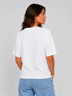 Футболка женская белая oversize M-XL