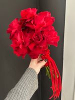 Свадебный букет из одноголовых роз