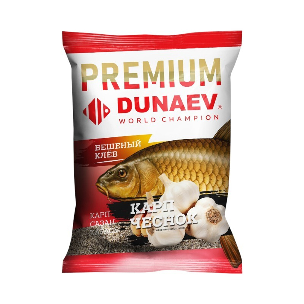 Прикормка "DUNAEV-PREMIUM" 1кг Карп-Сазан Чеснок