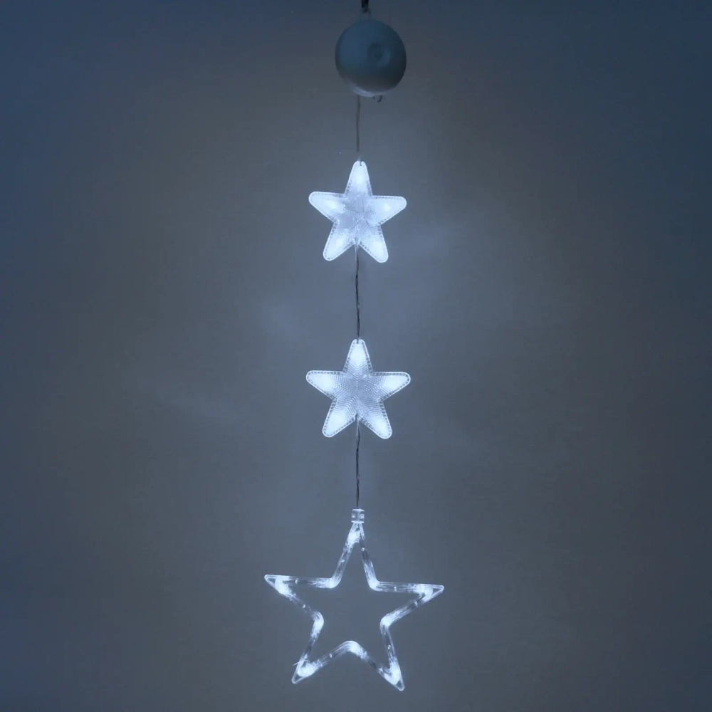 Фигура светодиодная «Звездочка» 17.5*18.5 см (батарейки 3 ААА), 1 реж, Белый