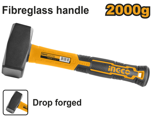 Кувалда 2000 g с фиберглассовой рукояткой