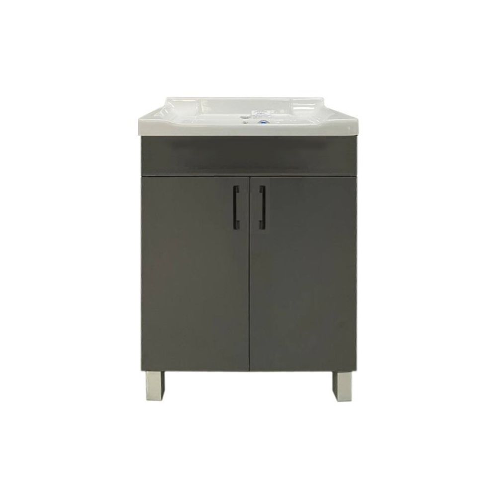 Тумба Neo DIY Breeze 60, напольная, 2 двери, графит