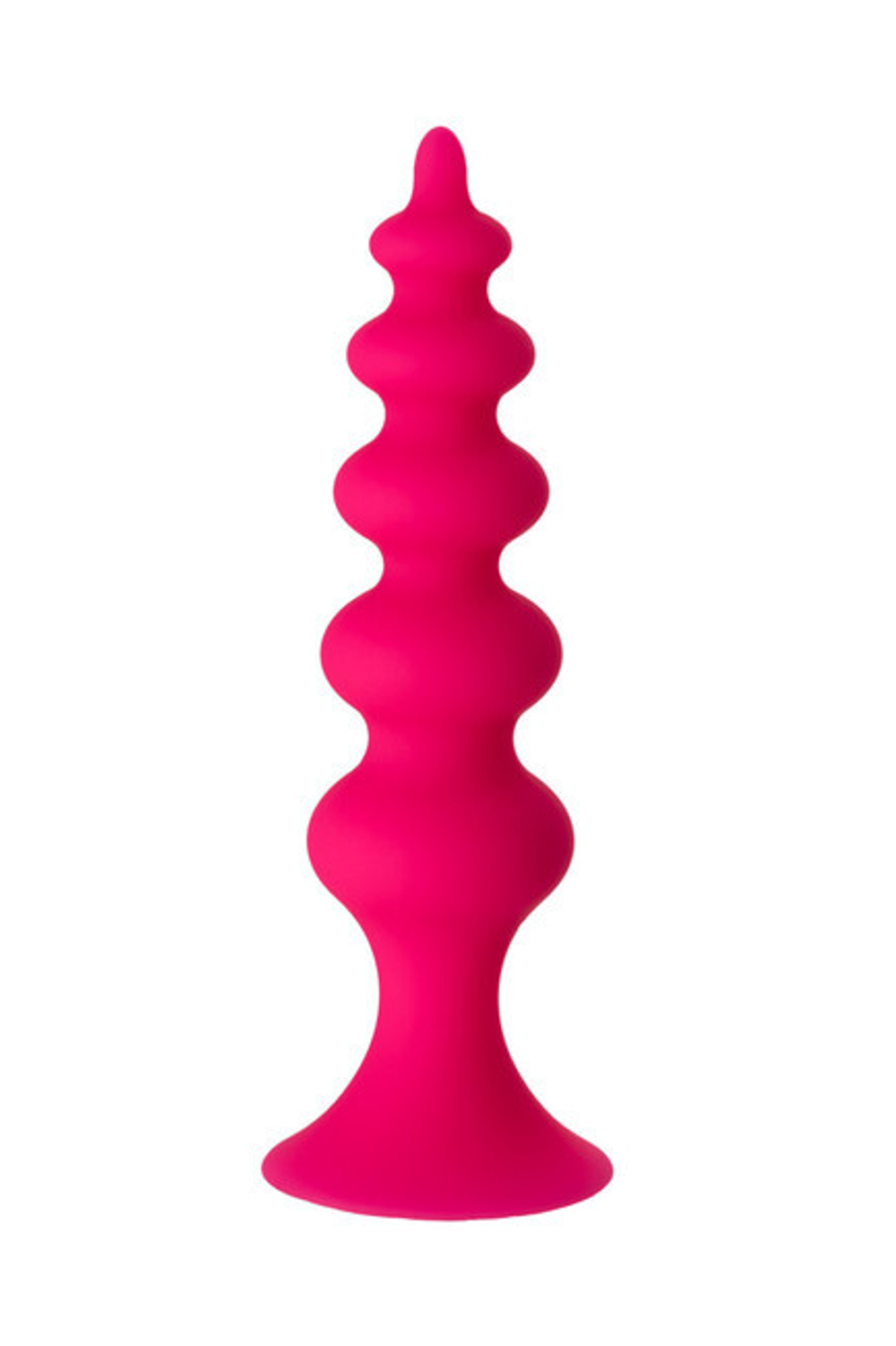 Анальная втулка на присоске Popo Pleasure (11,5 см) (Цвет: ярко-розовый)