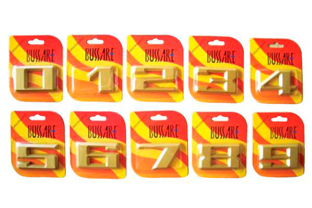 Цифра дверная BUSSARE MOD 7 - 4 SG /20