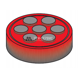 Резиновая накладка (РТИ-СЕРВИС 1015К) для подъемников "Nussbaum", кордированная