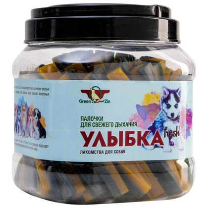 GREEN QZIN Лакомство для собак Улыбка Палочки для свежего дыхания