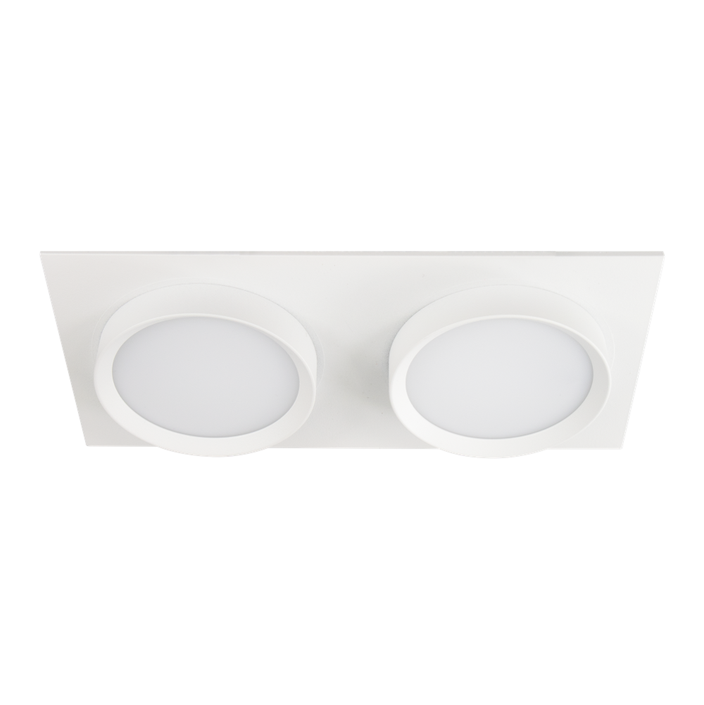 Светильник GX53 ART INFINITY DUO белый, встраиваемый, 220*110 мм, 30 шт/кор