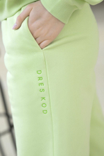 Яркие джоггеры с завышенной талией (Размер: M) (Цвет: розовый)