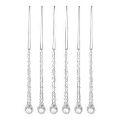 Набор ёлочных украшений Icy sparkles из коллекции New Year Essential, 6 шт.