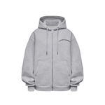 Худи Called a Garment Stamp Heavy Cotton Zip Hoodie "Grey Melange"