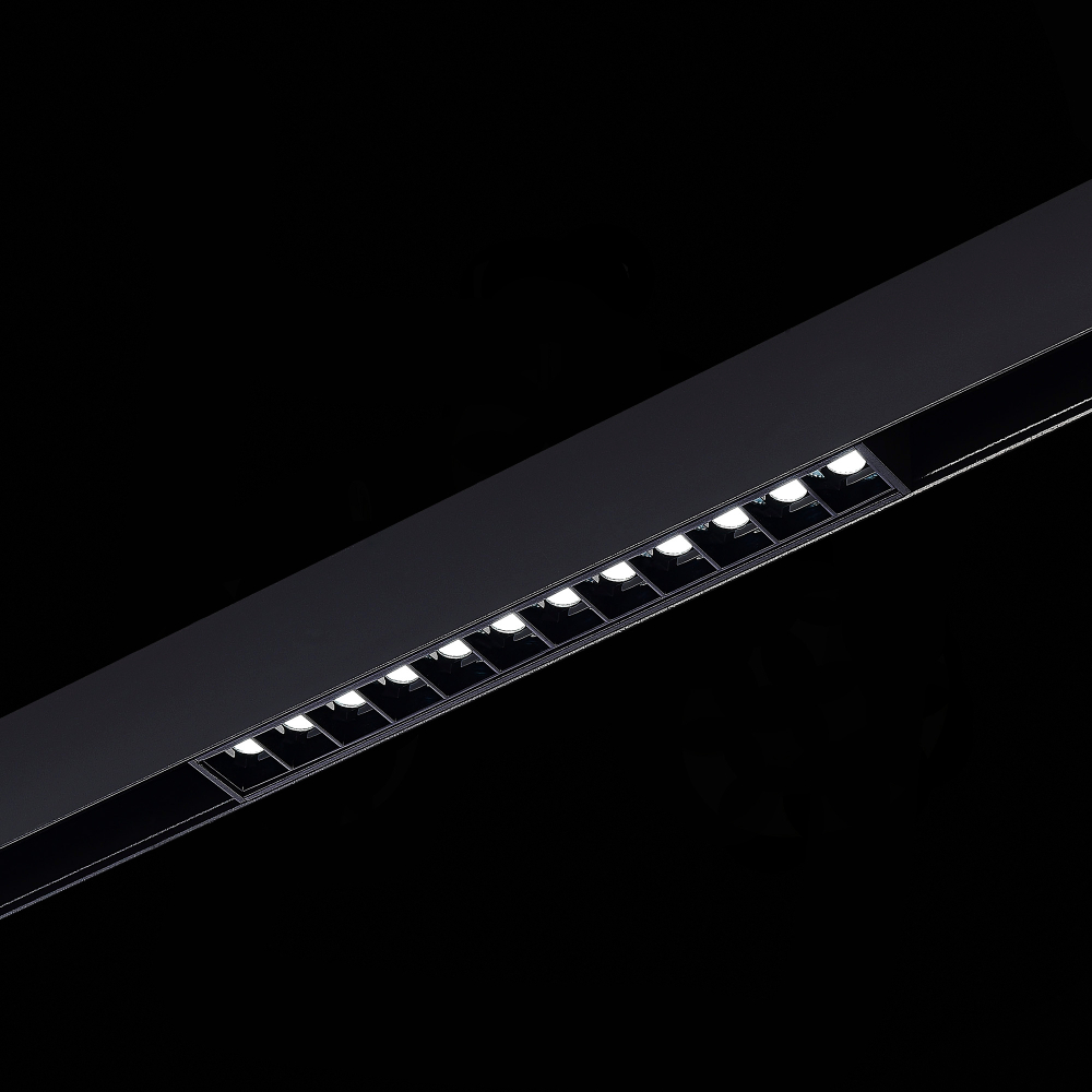 ST371.406.12 Магнитный трековый светильник SMART Черный LED 1*12W 2700K-6500K 1 080Lm Ra90 36° IP20 L220xW22xH25 48V