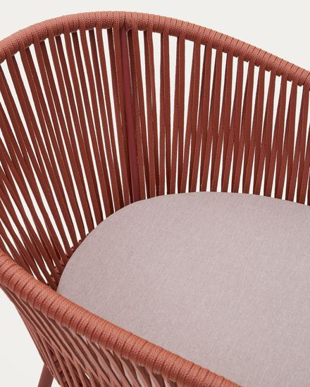 Стул Yanet из терракотовой веревки Испания La Forma