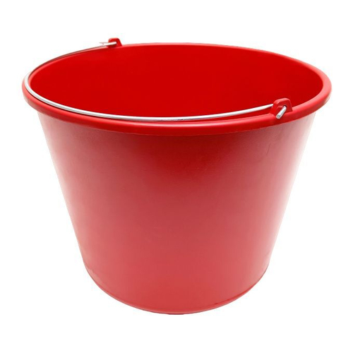 Ведро пластиковое ударопрочное 12л без носика оранжевый