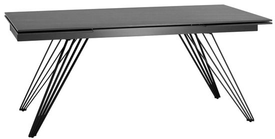 Стол обеденный Rock раскладной 180-280*90 керамика темная