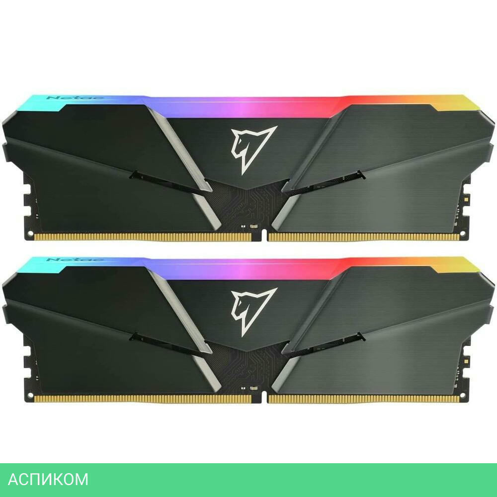 Оперативная память Netac Shadow RGB 2x8GB DDR4 PC4-25600 (NTSRD4P32DP-16E)