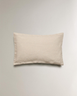 Zara Home наволочка декоративная из льна, светло-бежевый · 1140/007