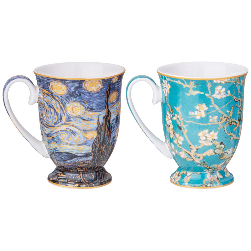 НАБОР КРУЖЕК LEFARD "ART COLLECTION" (В. ВАН ГОГ) 2 ШТ. 280 МЛ (КОР=12НАБ.)