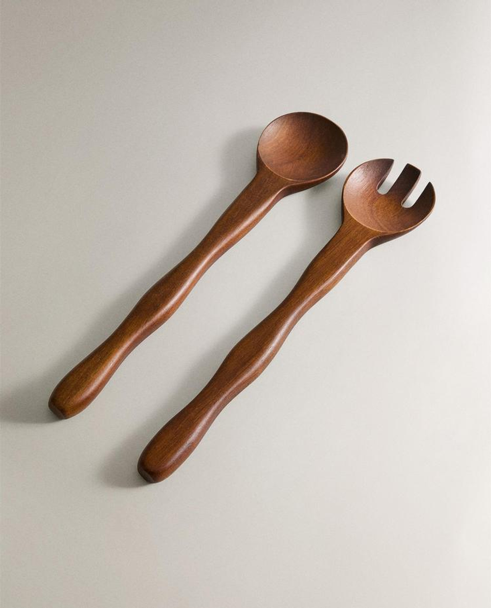 ZARA HOME СТОЛОВЫЕ ПРИБОРЫ ДЛЯ СЕРВИРОВКИ СТОЛА, КОРИЧНЕВЫЙ