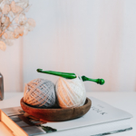 Деревянный крючок для вязания из древесины клена 9 мм. K328