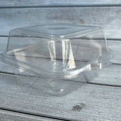 Коробочка для бенто торта, пластиковая (15х15х12,5 см, 50 шт)