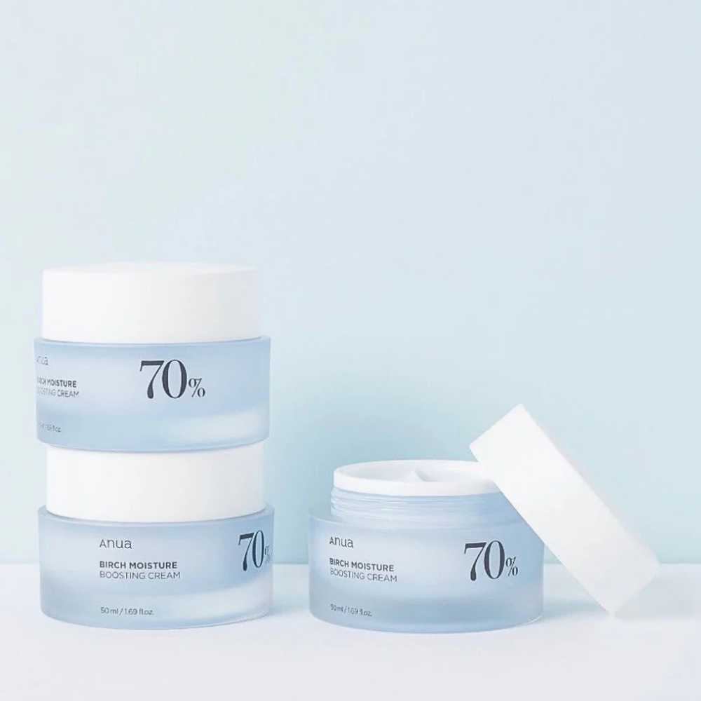 Успокаивающий крем с берёзовым соком ANUA Birch 70% Boosting Cream Moisture