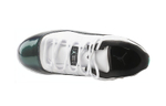 Middle-aged children Jordan Air Jordan 11 chameleon comfortable and versatile non-slip lightweight low-cut children's basketball shoes white green