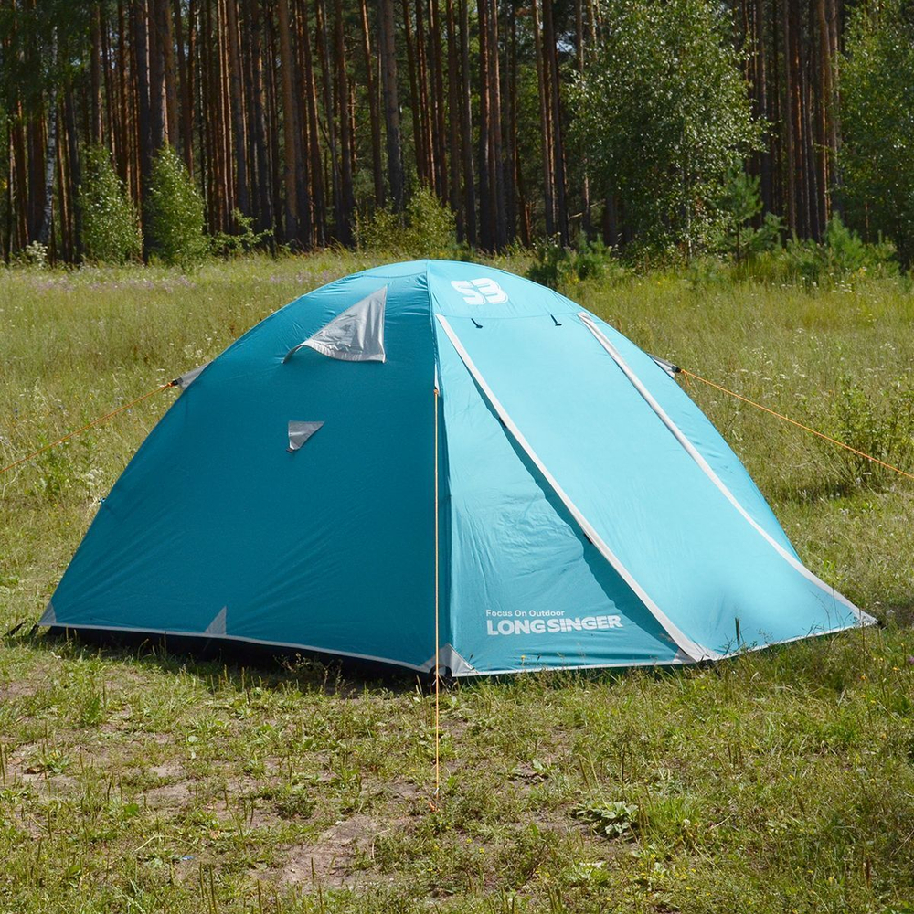 Палатка 3-местная трекинговая Prival LongSinger S3, голубой