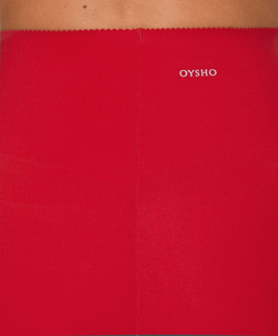 OYSHO Легинсы Compressive Core Control до щиколотки с высокой посадкой, красный