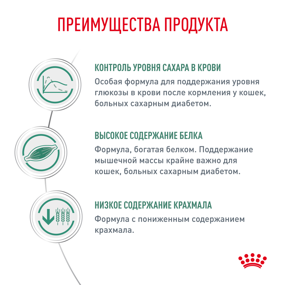 Royal Canin Diabetic Feline Диабетик фелин Корм сухой диета для взрослых кошек при диабете 350г