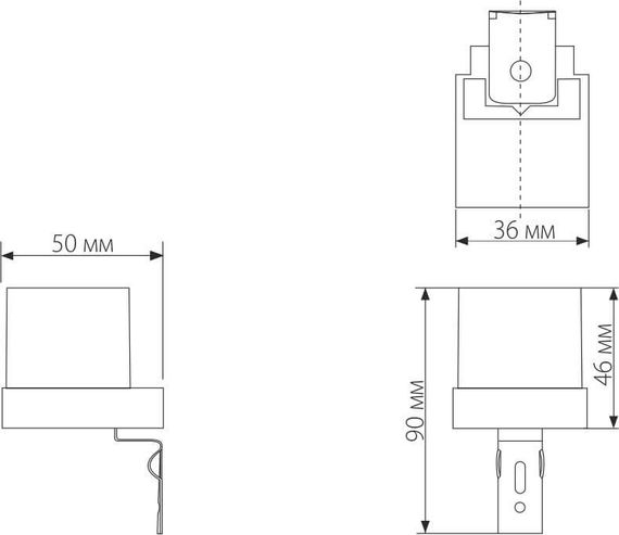 Датчик освещенности Elektrostandard SNS-L-06 1200W IP44 Белый a026126