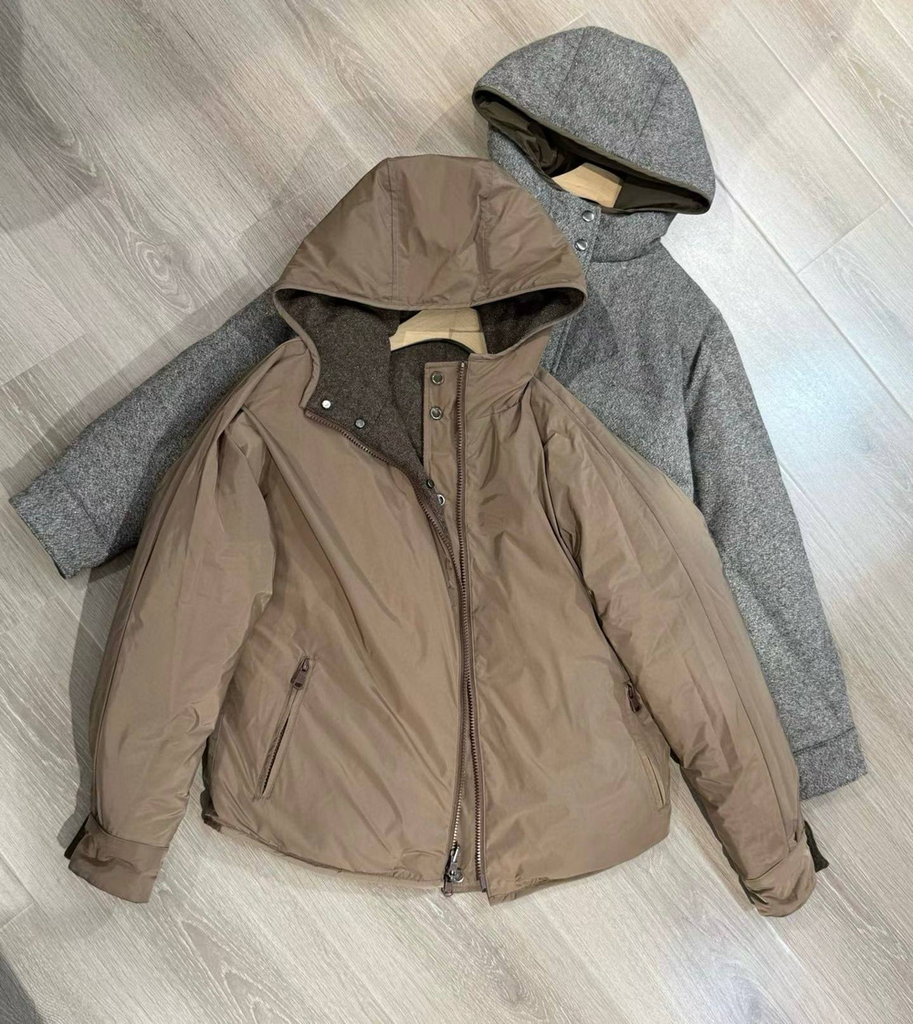 Двусторонний пуховик Brunello Cucinelli