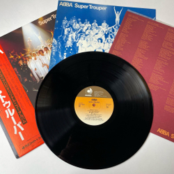 Винтажная виниловая пластинка LP ABBA АББА Super Trouper (Japan 1980) (Obi, Стикер) Happy New Year