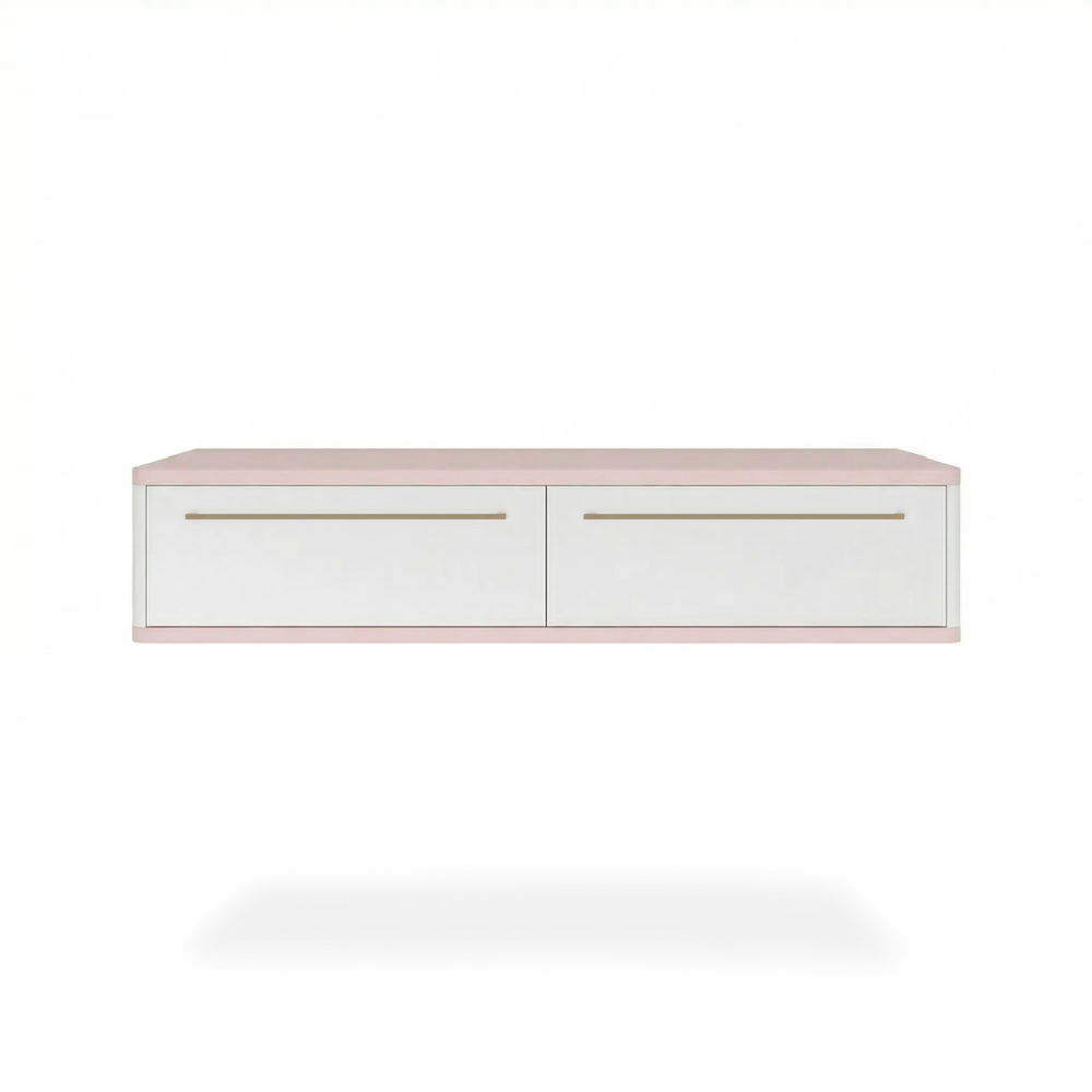 Подвесной туалетный столик консоль Royal 5210 эко (Зефир-р.золото)