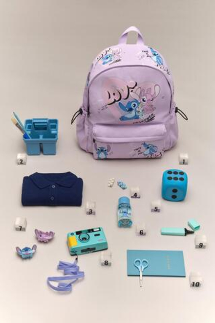 ZARA ШКОЛЬНЫЙ РЮКЗАК LILO & STITCH © DISNEY, РОЗОВЫЙ